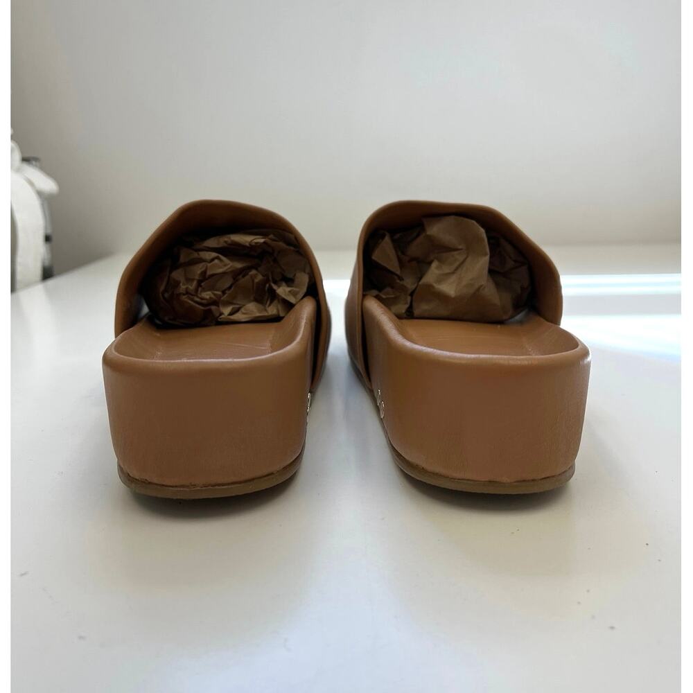 Beek Pelican Platform Leather Sandals Memory Foam Arch Support Honey - Size 8 - Picture 7 of 11
